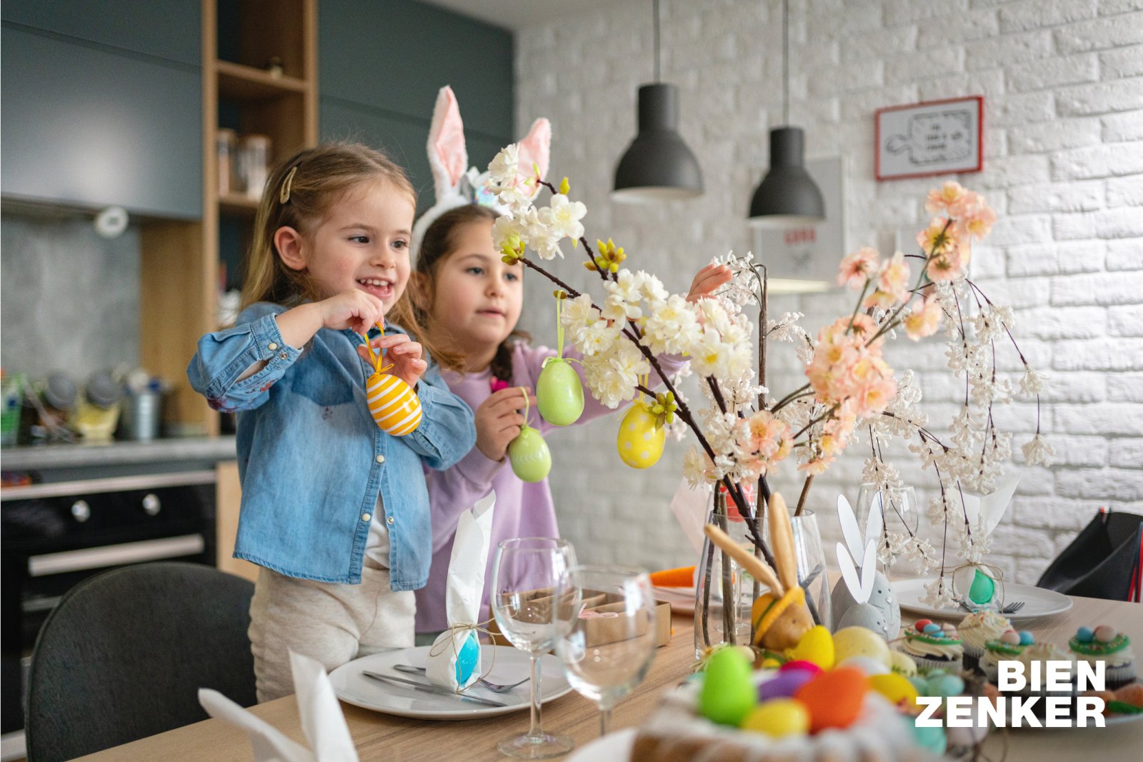 Kindergeburtstag am Feldrand.