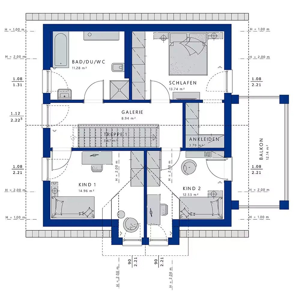 Freistehendes Haus in 2. Reihe,  auf 430 qm Sonnengrundstück!